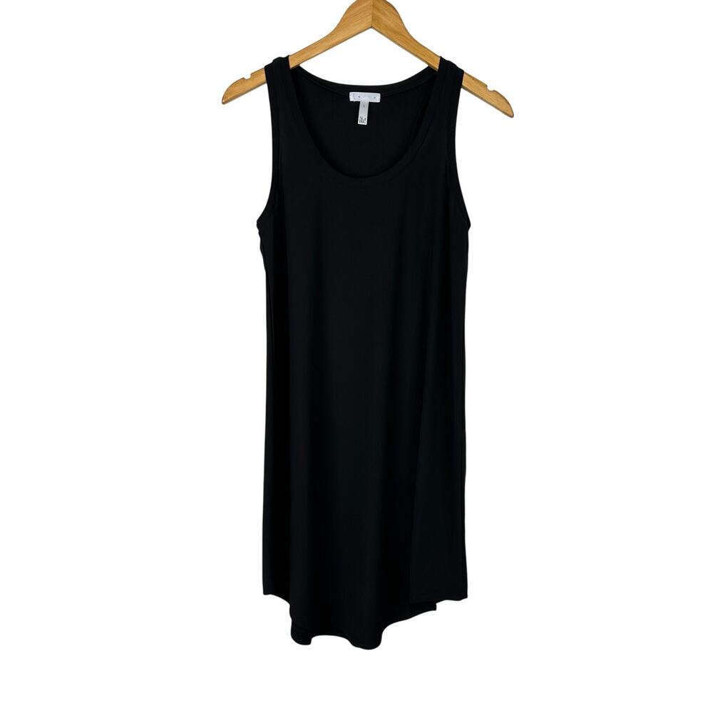Leith Black Scoop Neck Tank Top Sheath Dress